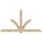 Ekena Millwork Redmond Rough Sawn Timber Gable Bracket, Douglas Fir, 108"W x 58"H x 6"D x 6"F, 13/12 Pitch GBW108X58X0606RED00RDF - alternate 1